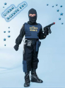 Costume Carnevale G-Man Agente FBI 9/10 Anni Fancy Magic